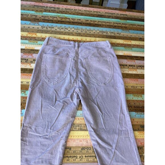 We The FREE People Pants 27 Lilac Corduroy Stretchy Skinny Pants Button Fly - Picture 15 of 15